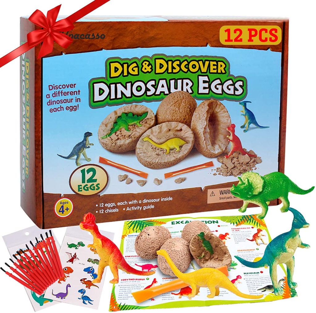 Œufs de dinosaures à déterrer + expérience de l'éclosion de l'œuf - Jeux et  partage