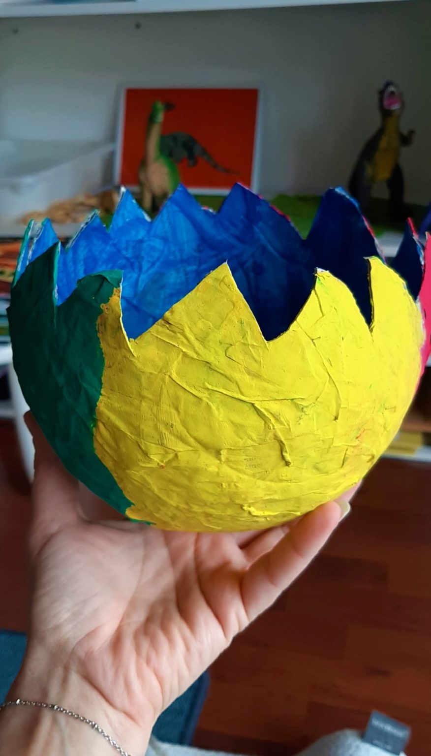 dinopapiermache18 Jeux et partage